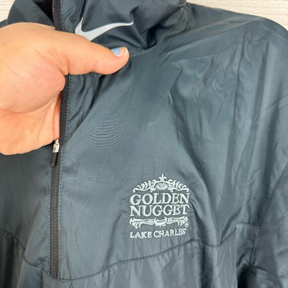 Nike Golf Men's Gray The Golden Nugget Lake Charles Quarter Zip Jacket Size XXL - Picture 5 of 10